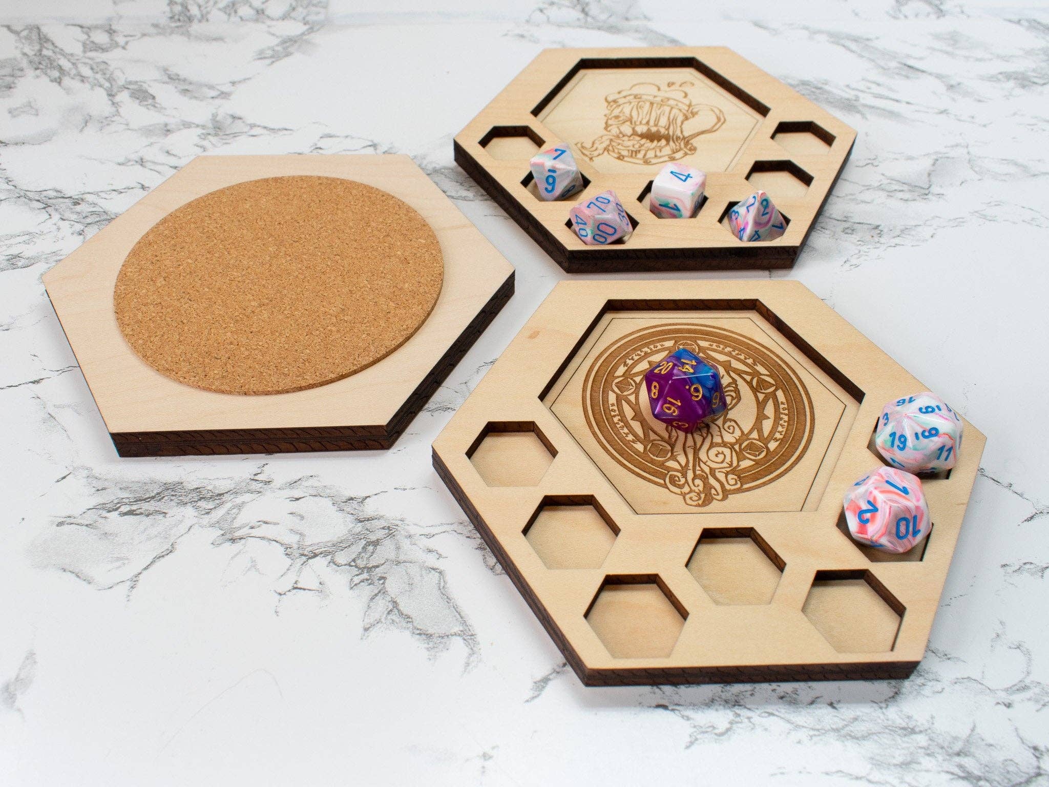 D&D Dice Tray Coasters, 23 Choices (14 Classes + Others)