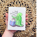 Cthulhu Great Old One Literary Nerd Bookshop Birthday Card