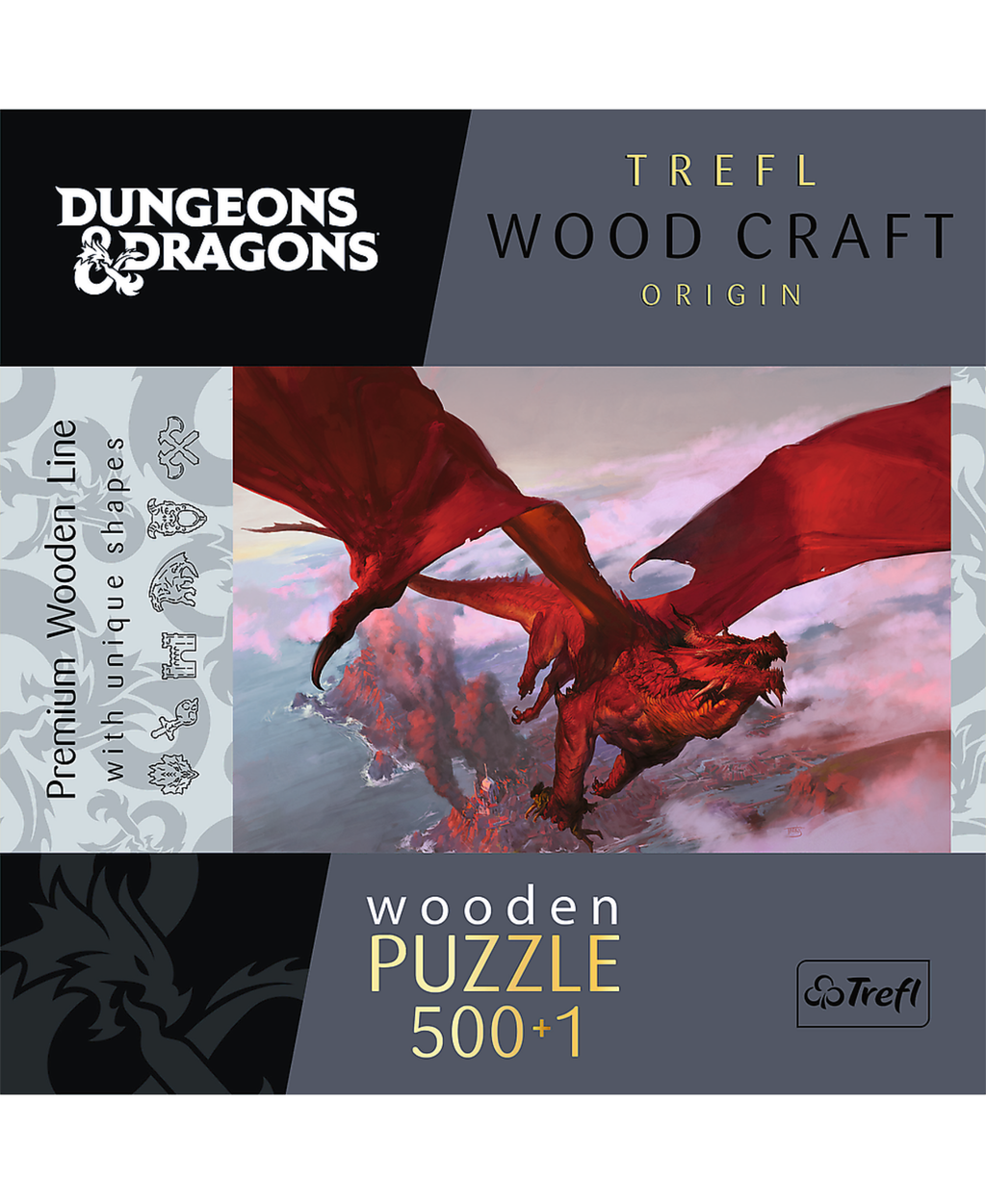 Trefl Wood 501 Piece Puzzle - Ancient Red Dragon