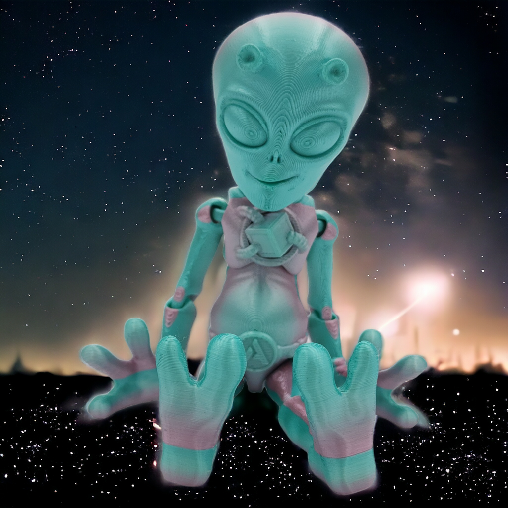 3D Printed Articulated Fantasy Toy Bundle – Display Set