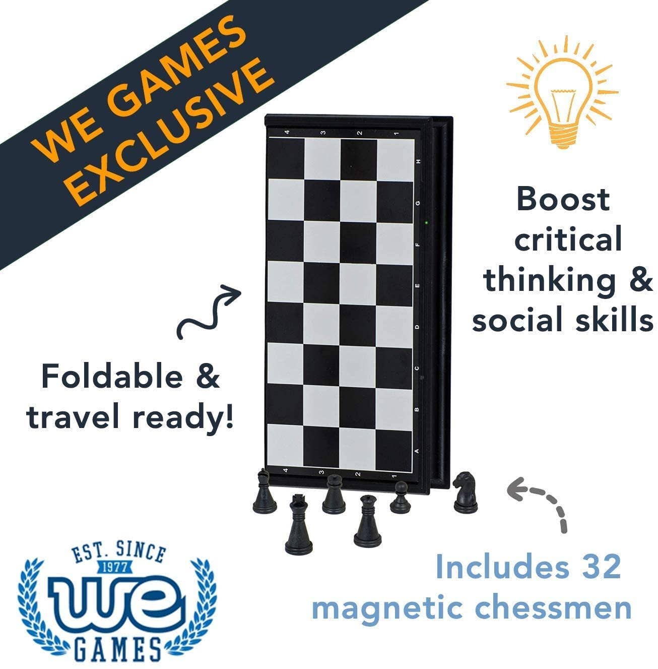 Magnetic Chess Set - 10 inches