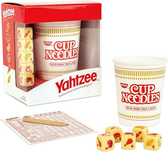 Cup Noodles Yahtzee Dice Game – Collectible Ramen Edition
