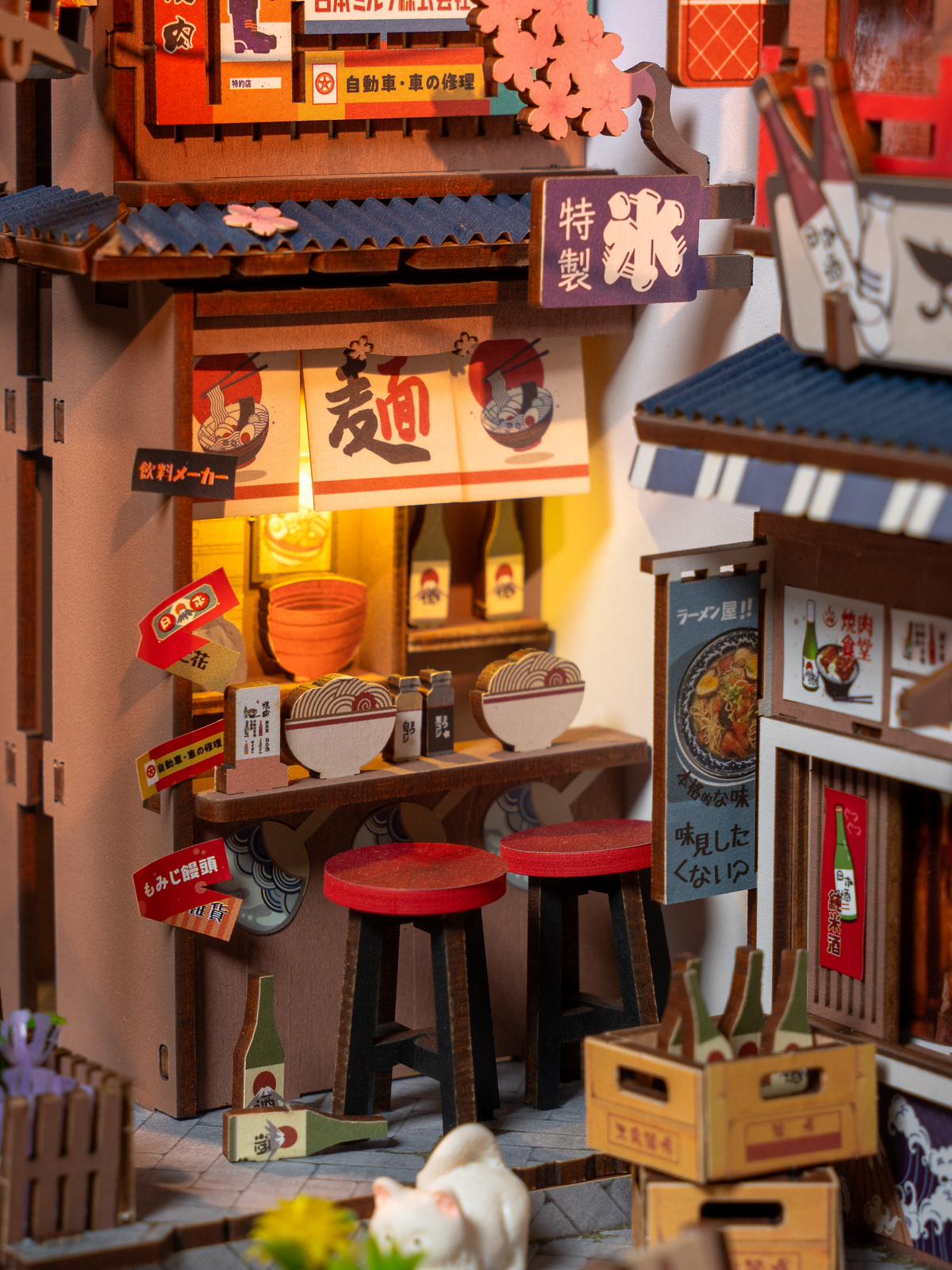 Rolife Sakura Wine Alley DIY Book Nook