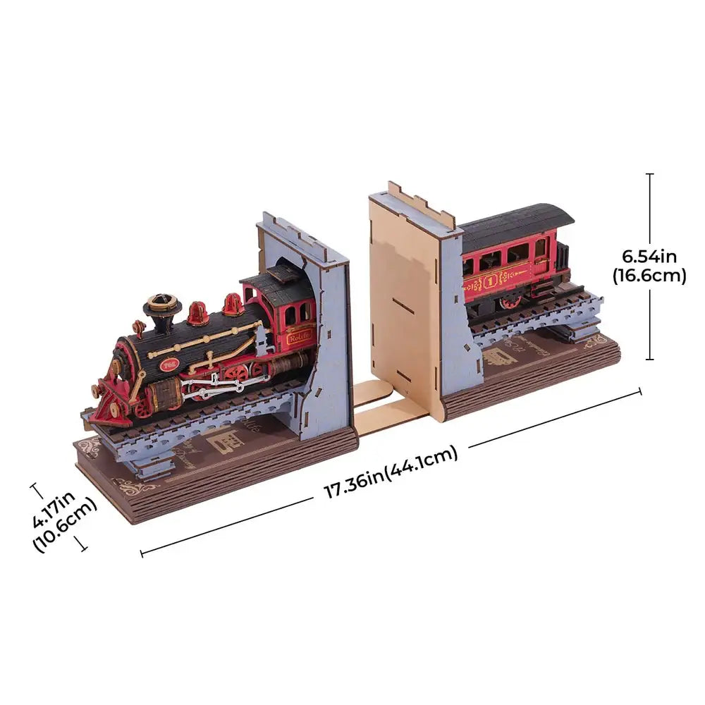 Century Train Rolife DIY Booknook Puzzles DIY Wooden