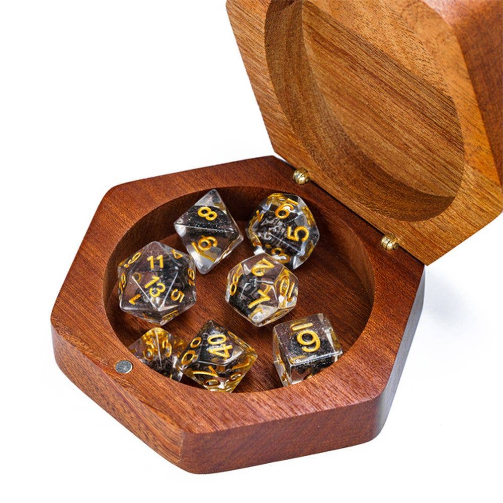 Compass of Fate: Pirate Wood Dice Box