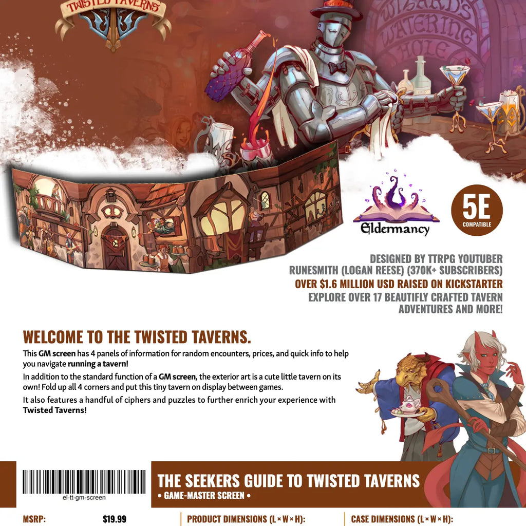 Twisted Taverns - Tavern GM Screen