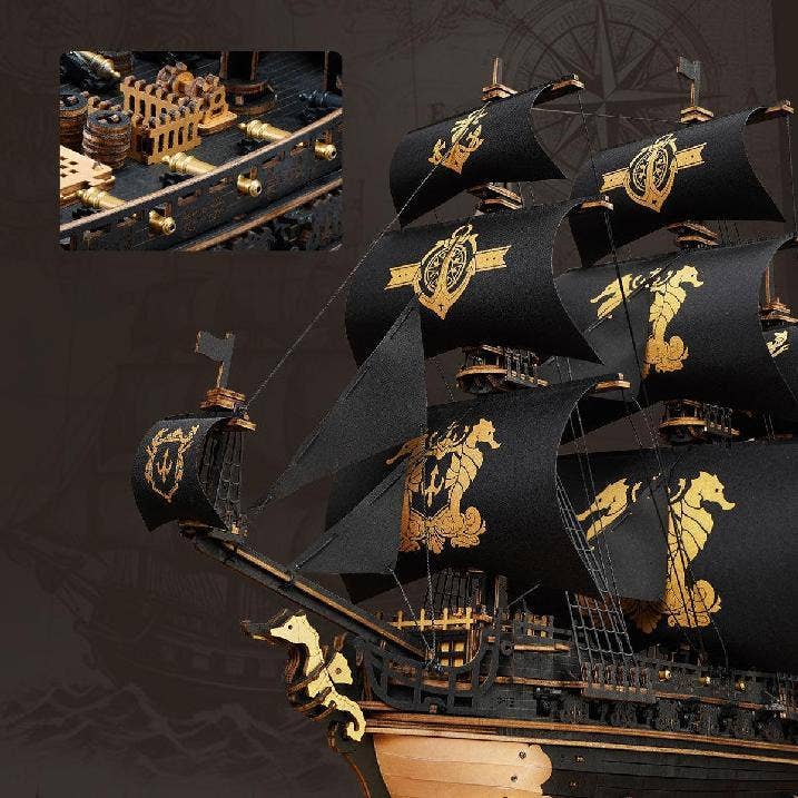 ROKR The Seahorse Barque 3D Wooden Puzzle