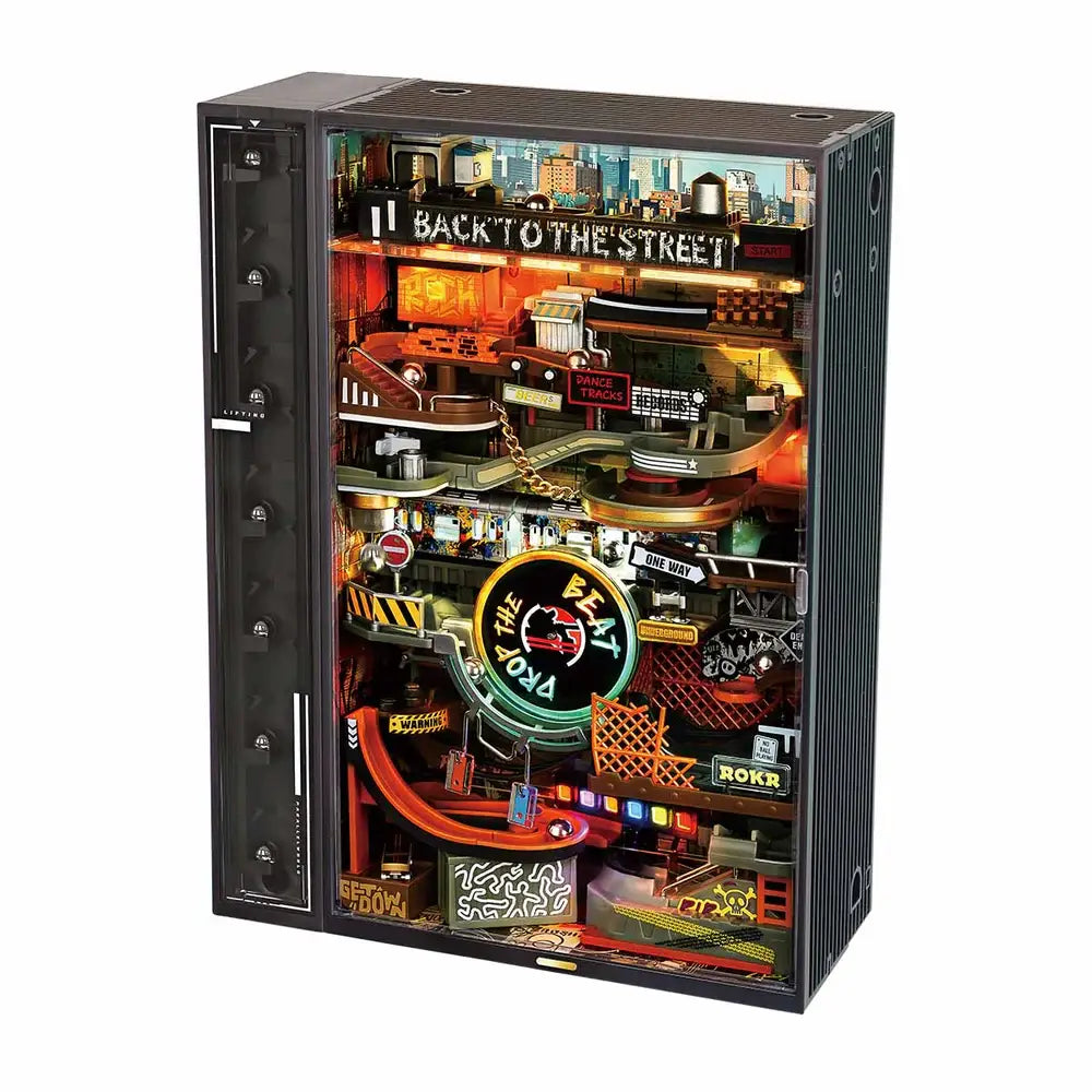 ROKR Hip-Hop Street Marble Run Mechanical 3D Puzzle