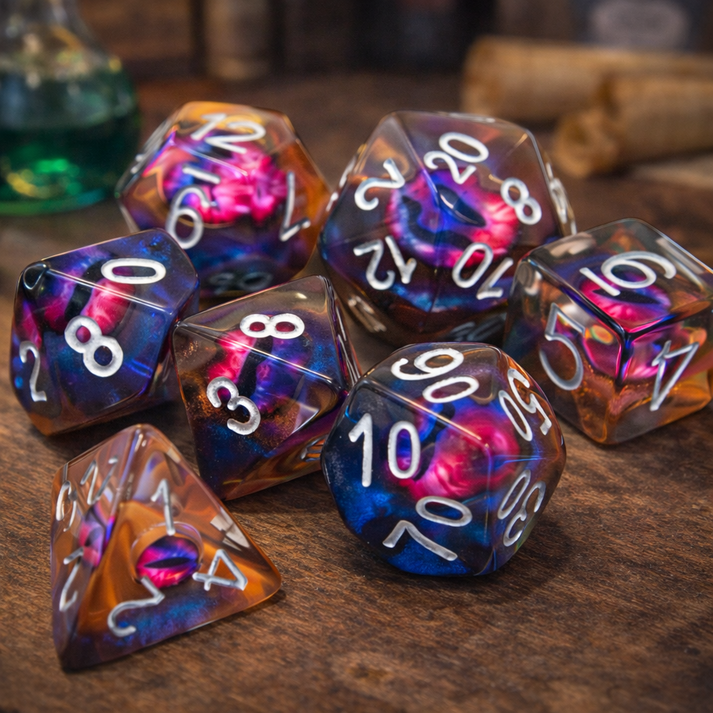 Demon Eye Resin Dice Set