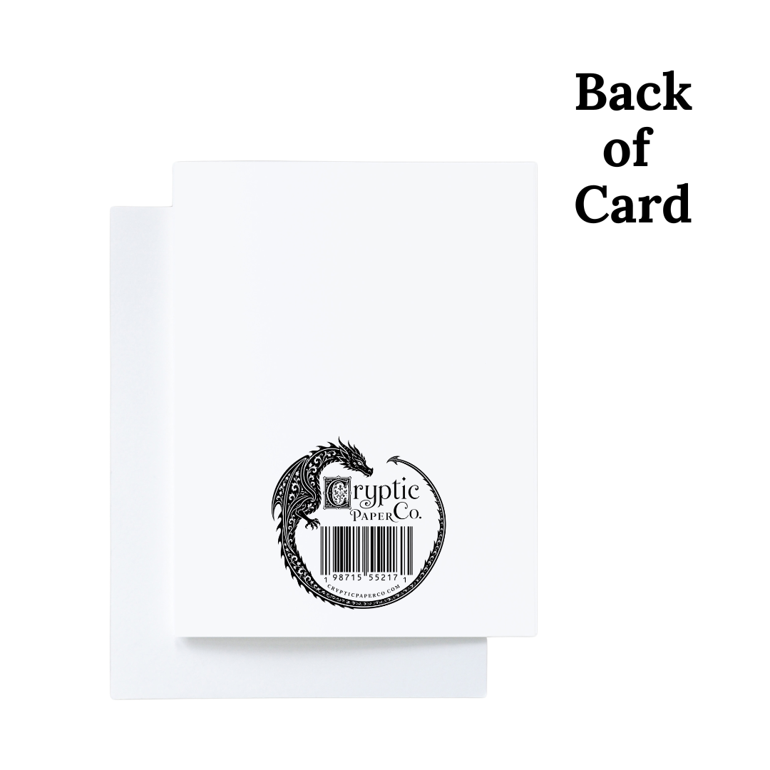 Sarcastic Black Cat Joys of Christmas Holiday Card 