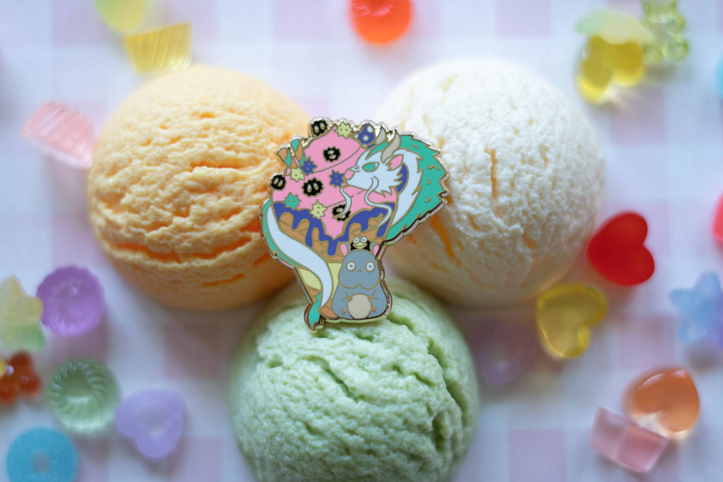 Studio Ghibli Spirited Away Ice Cream Enamel Pin