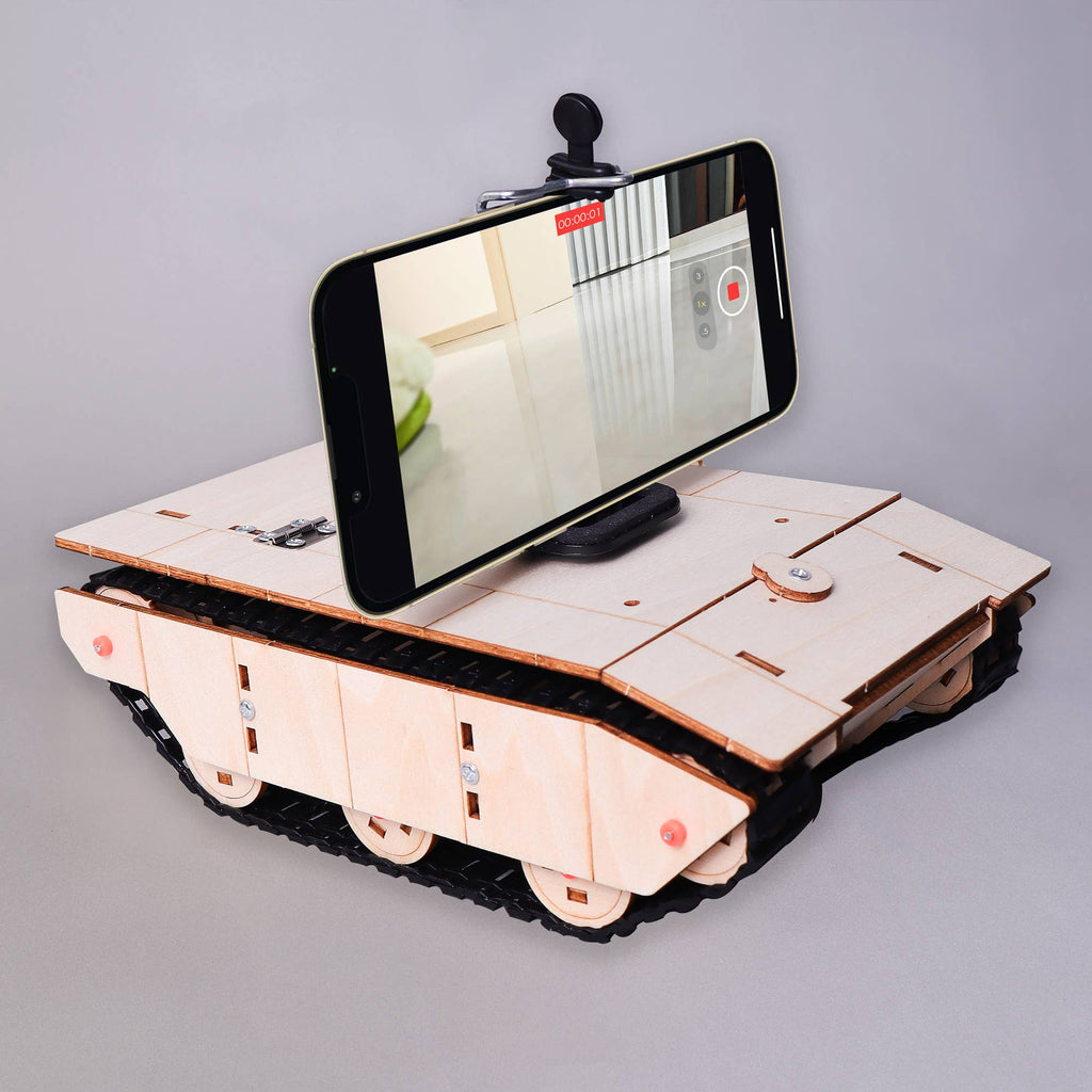 RC TankCam DIY Kit, Tank and Camera Mode, STEM Toy