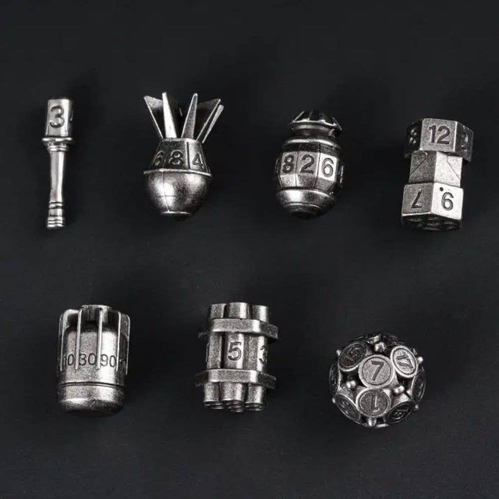 Demolition Dice Bomb Metal Dice Set