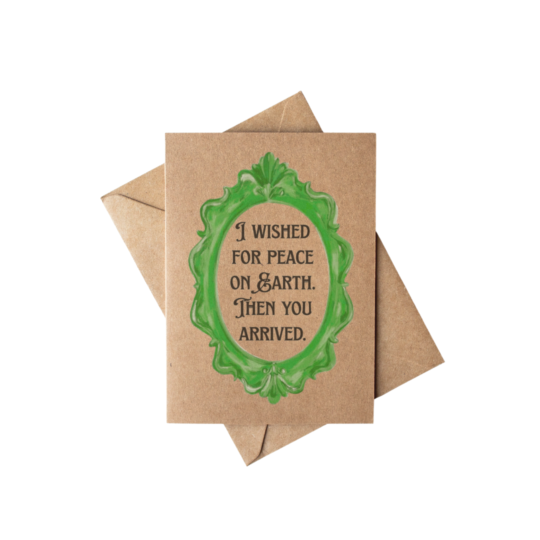 Sarcastic Peace on Earth Christmas Card