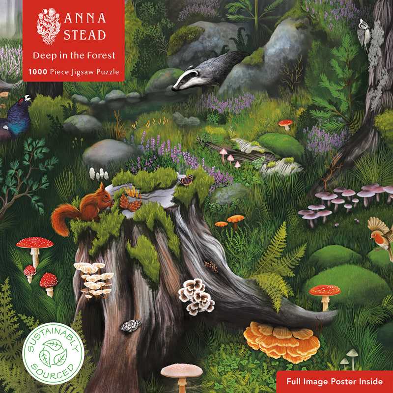 Adult Sustainable Jigsaw Puzzle Anna Stead: Deep in the Forest by
