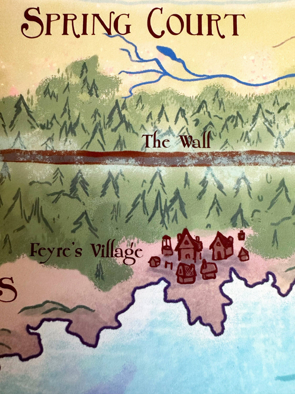 Prythian Map // Fantasy Landscapes // ACOTAR // Book Art
