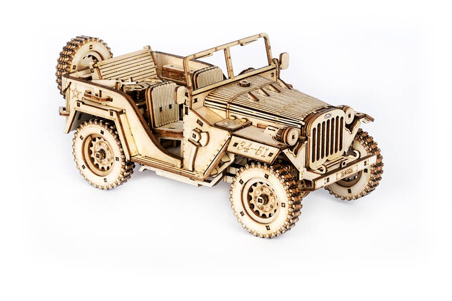 Rokr Army Jeep 3D Wooden Puzzle