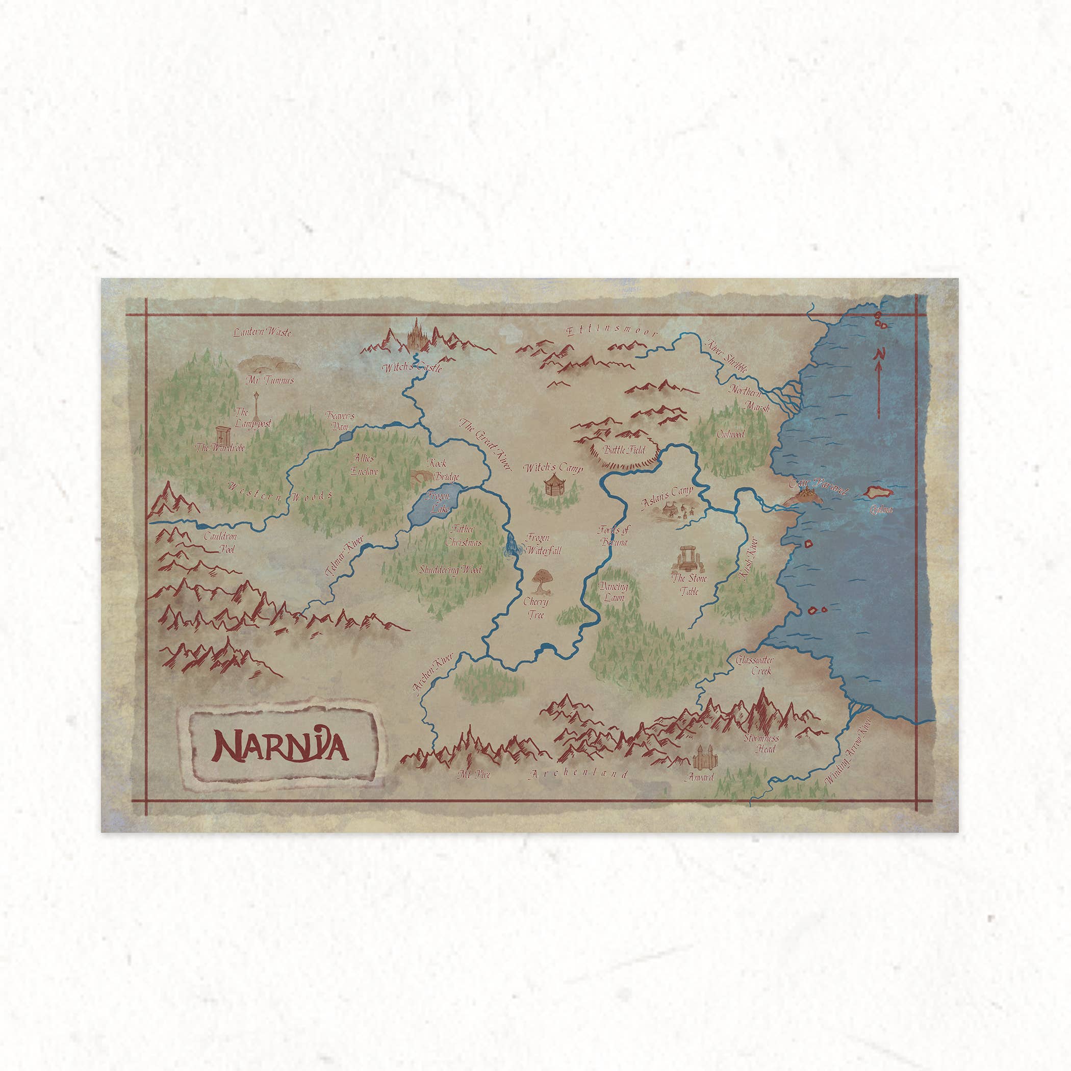 Map Of Narnia // Art Print