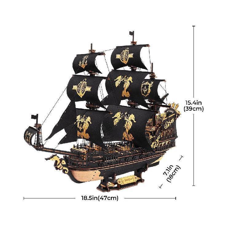 ROKR The Seahorse Barque 3D Wooden Puzzle