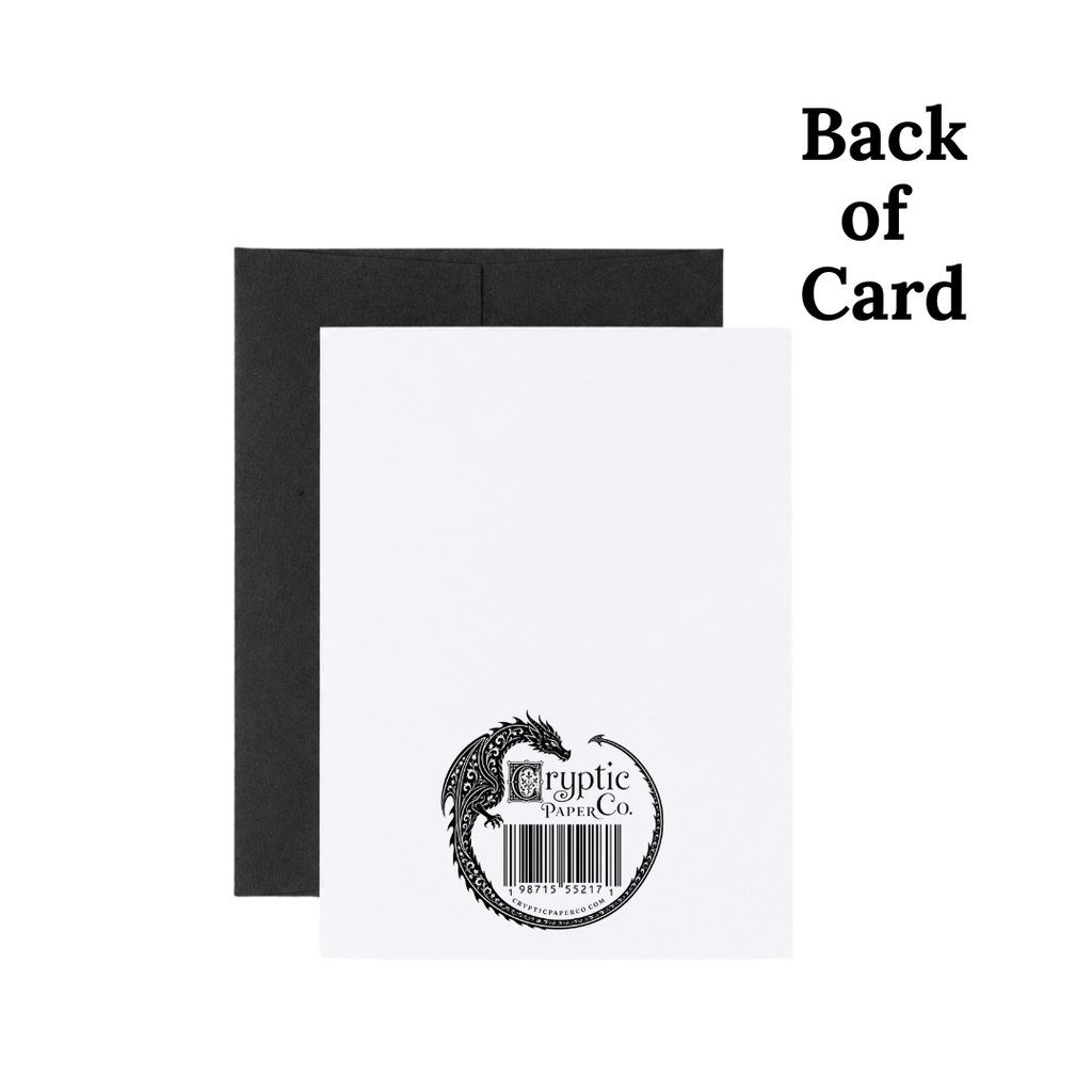 Sarcastic Dark Humor Christmas Miracle Notecard