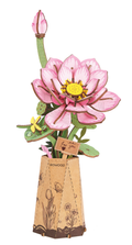 Rowood Lotus DIY Wooden Wooden Flower 3D Puzzle