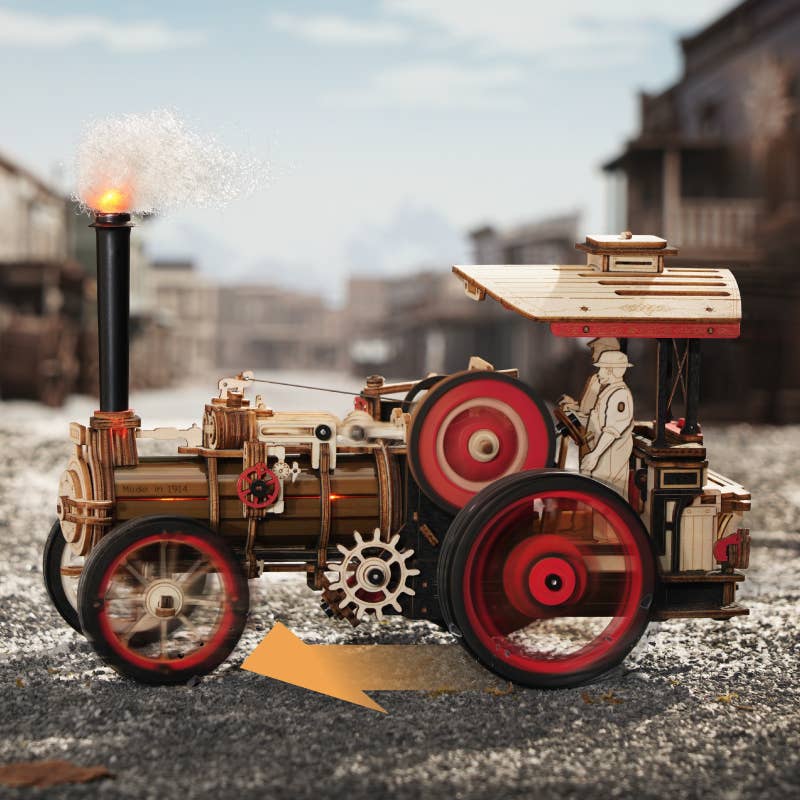 Steam Engine Mechanical Robotime Rokr DIY 3D puzzles
