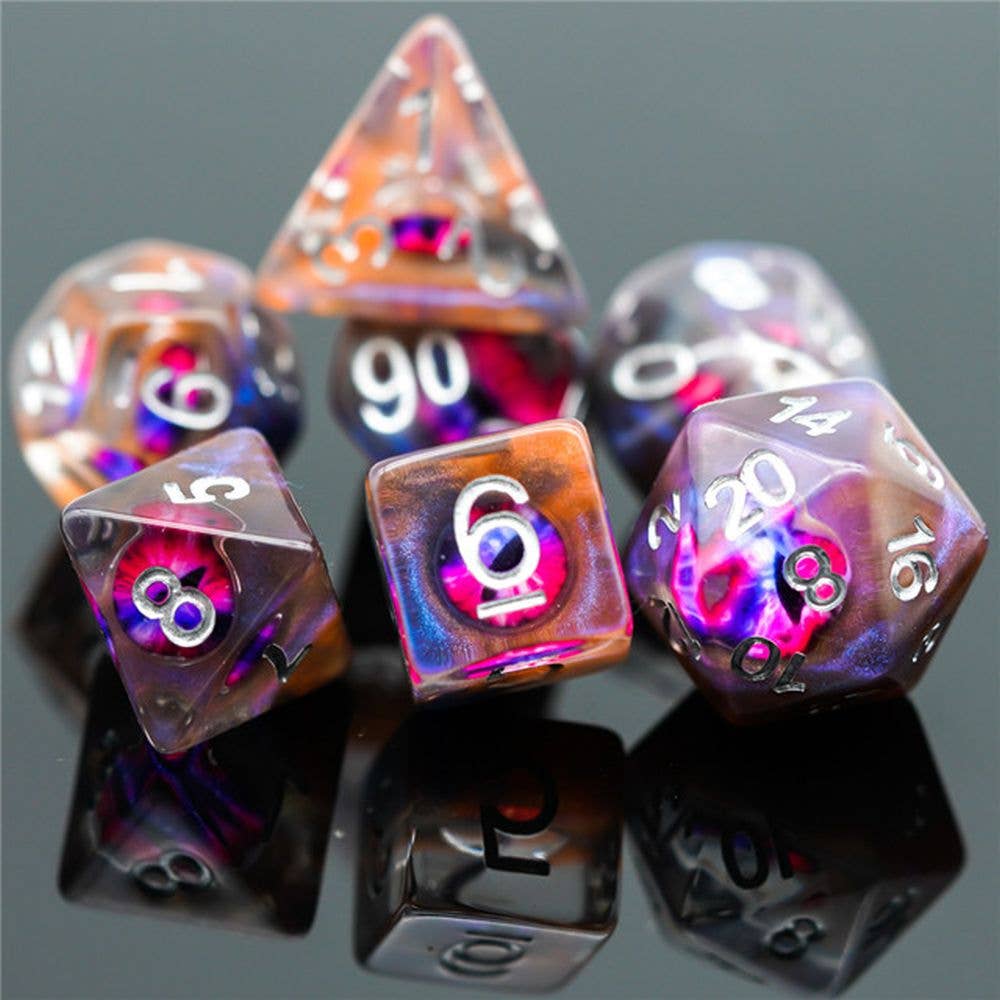 Demon Eye Resin Dice Set