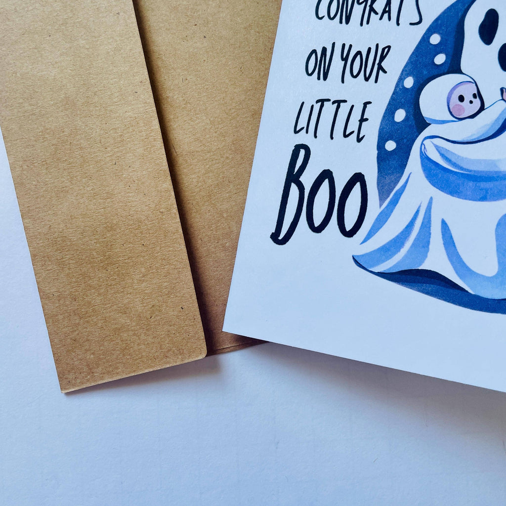 Halloween Baby Shower Congrats Card For New Baby