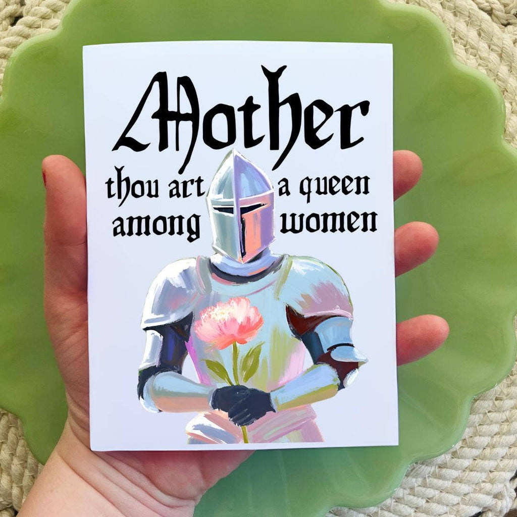 Medieval Knight Queen Renaissance Card for Mom 