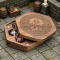 Skull Keeper Wood Dice Box