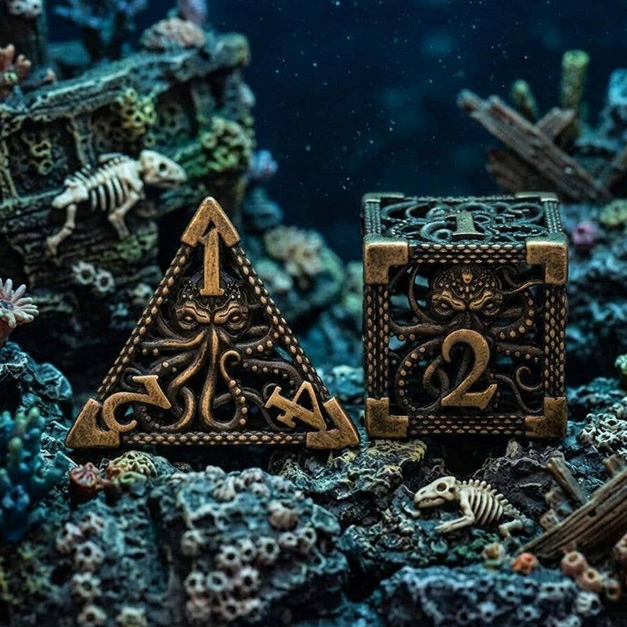 Kraken’s Wrath Hollow Metal Dice Set