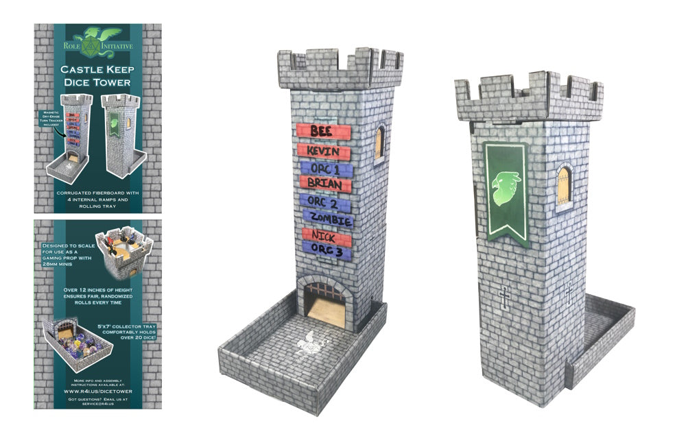 Castle Keep Dice Tower with Turn Tracker