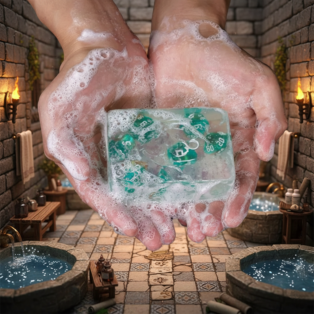 Critical Clean Soap Bar – Mystery Dice Inside