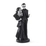 13 Inch Black & Silver Resin Skeleton Couple