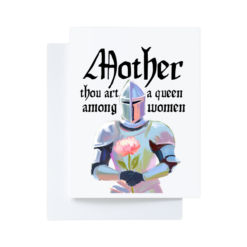 Medieval Knight Queen Renaissance Card for Mom 