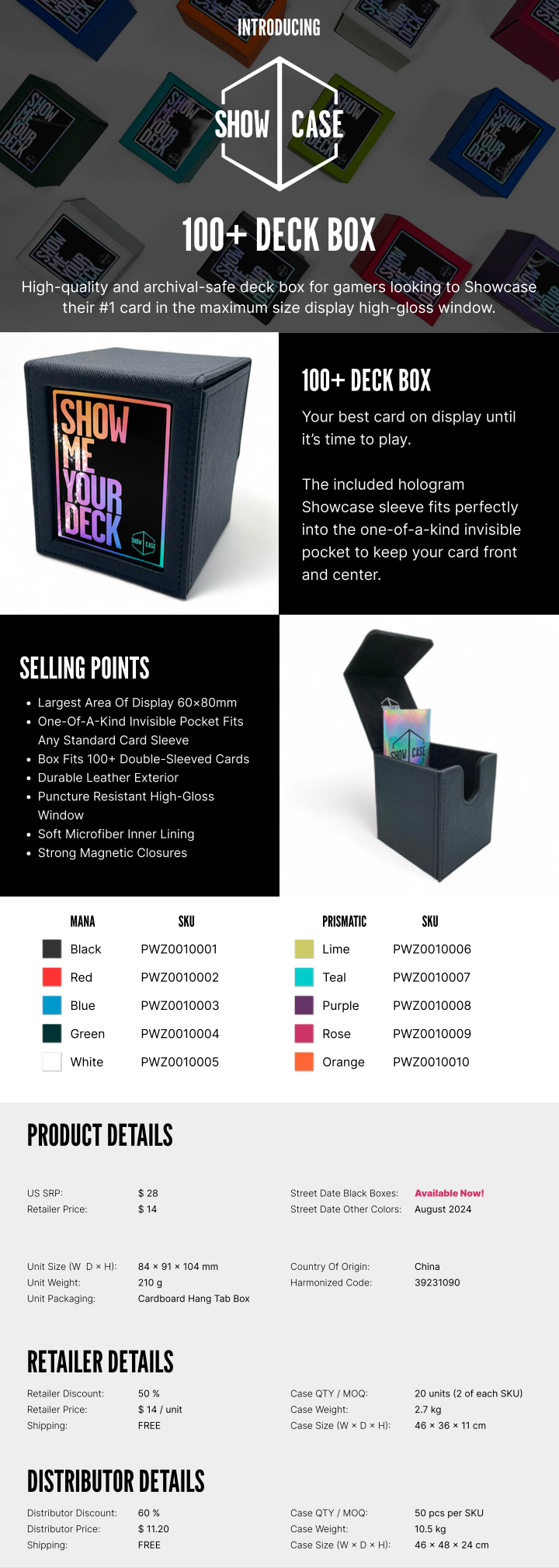 Showcase 100+ Deck Box - Pink