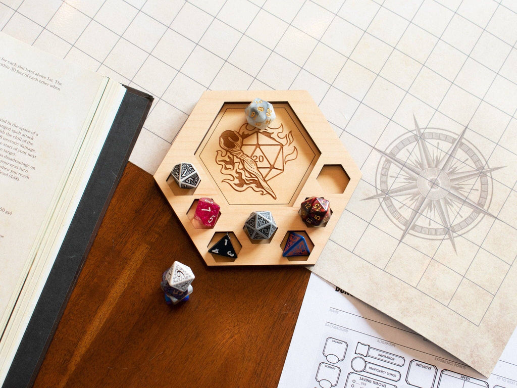 D&D Dice Tray Coasters, 23 Choices (14 Classes + Others)