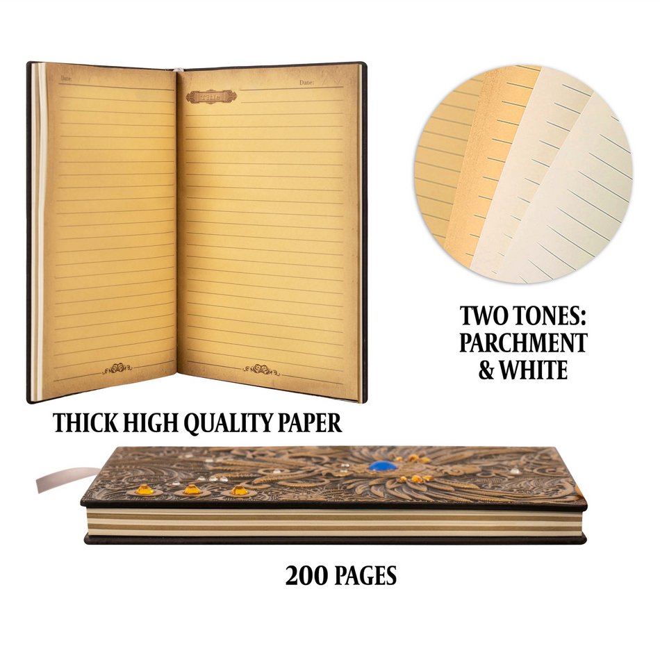 3D Faux - Leather Notbook/Journal