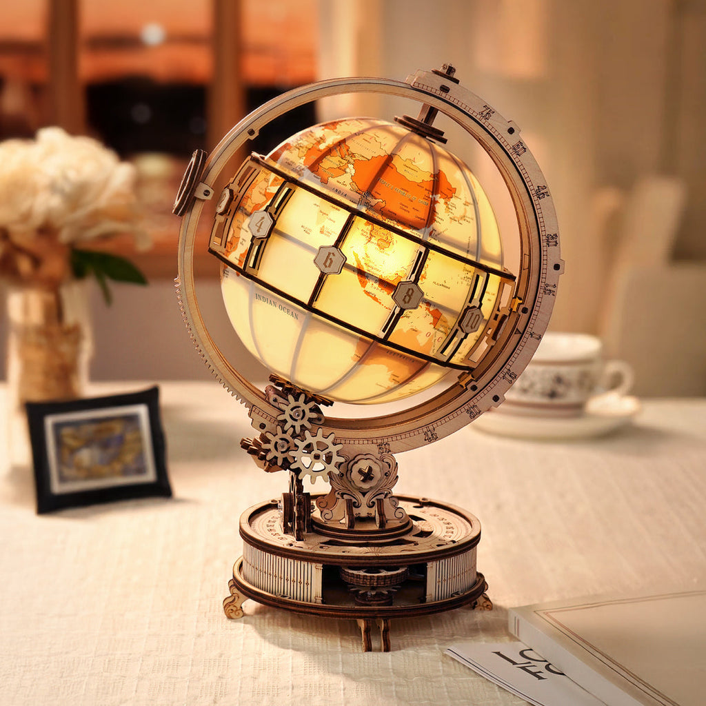 Luminous Globe 3D Wooden Puzzle (Electric Version)