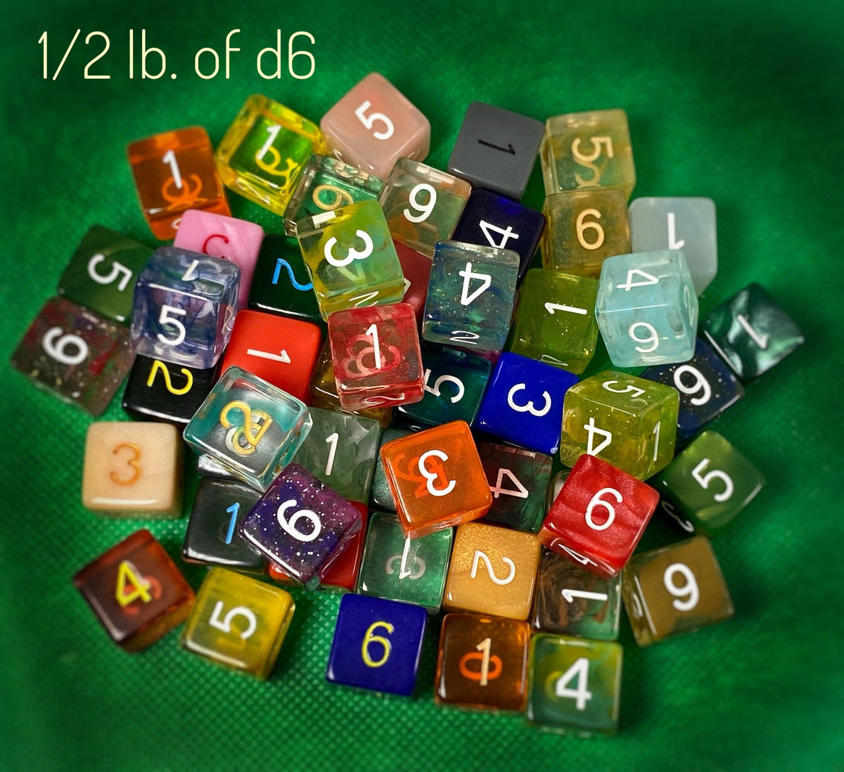 Dice Color Menu Roll Again Bulk Dice - in assorted colors, shapes, and styles – The ...