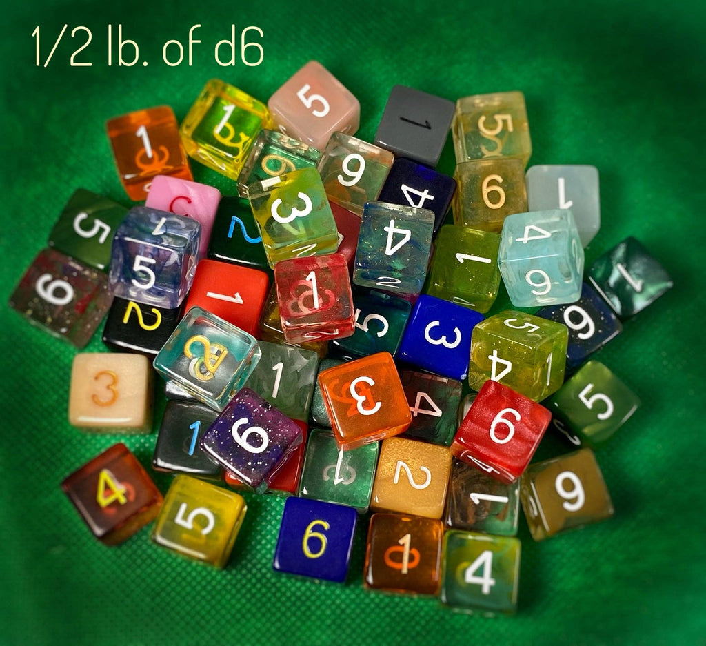 Roll Again Bulk Dice - in assorted colors, shapes, and styles