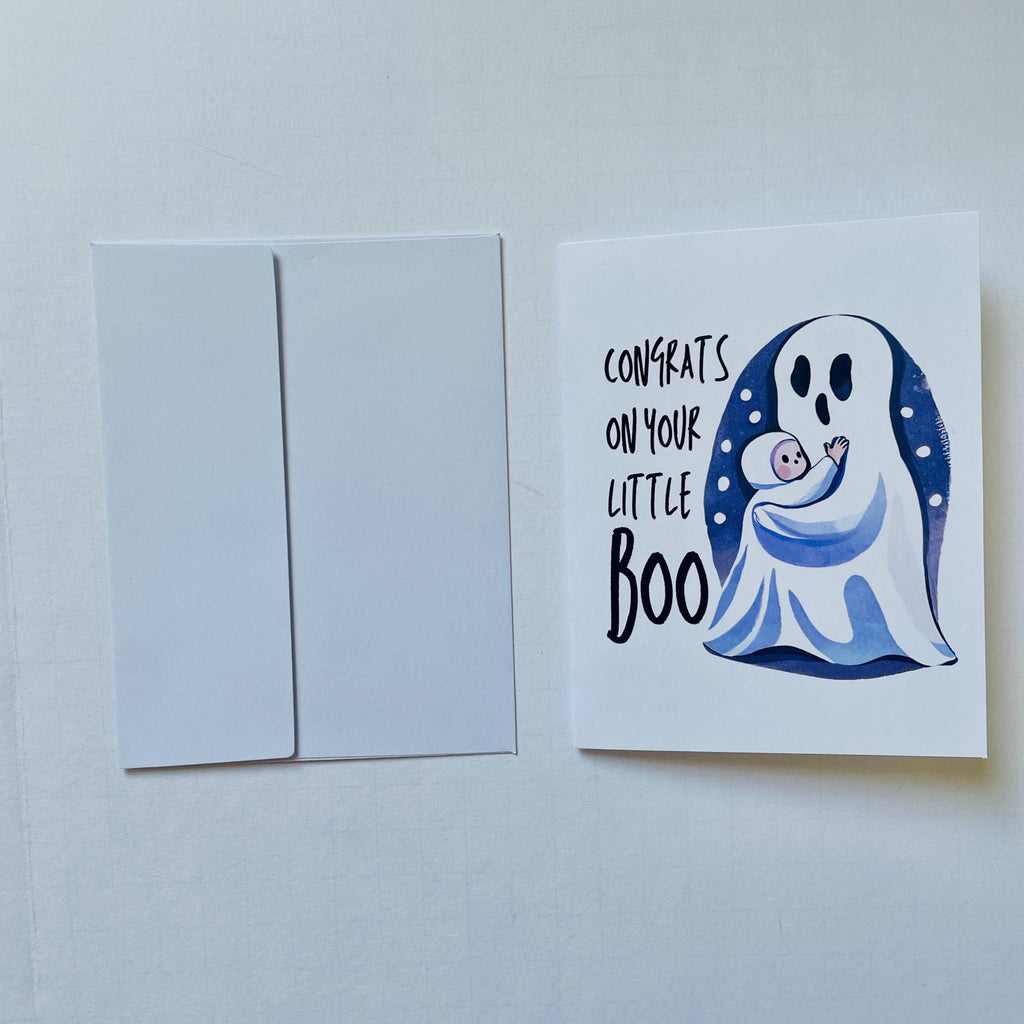 Halloween Baby Shower Congrats Card For New Baby