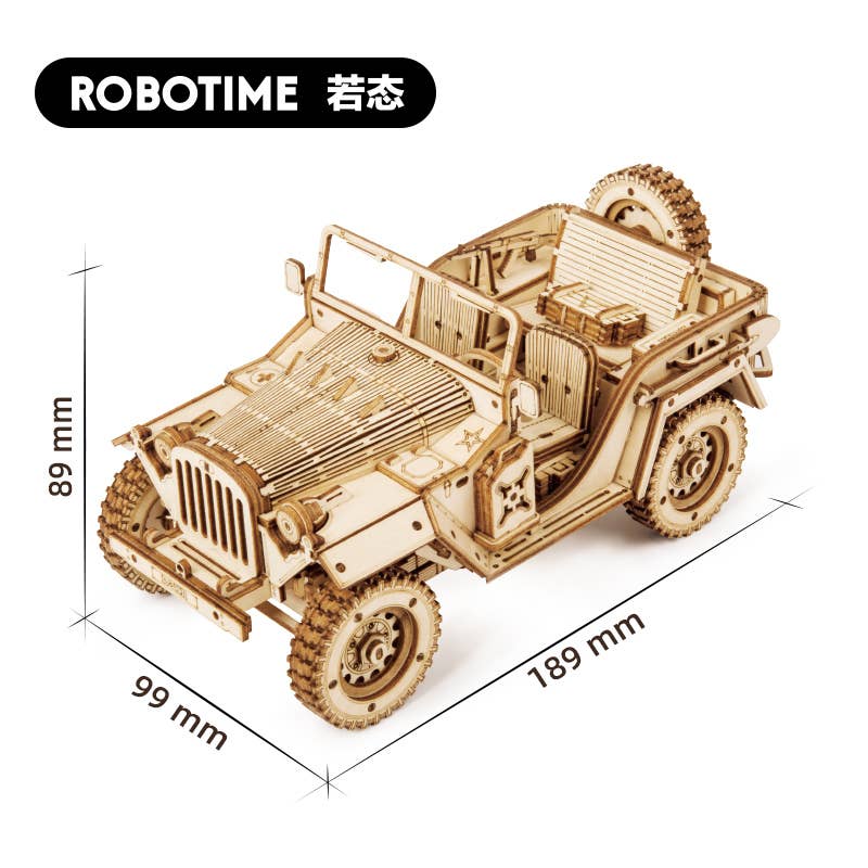 Rokr Army Jeep 3D Wooden Puzzle