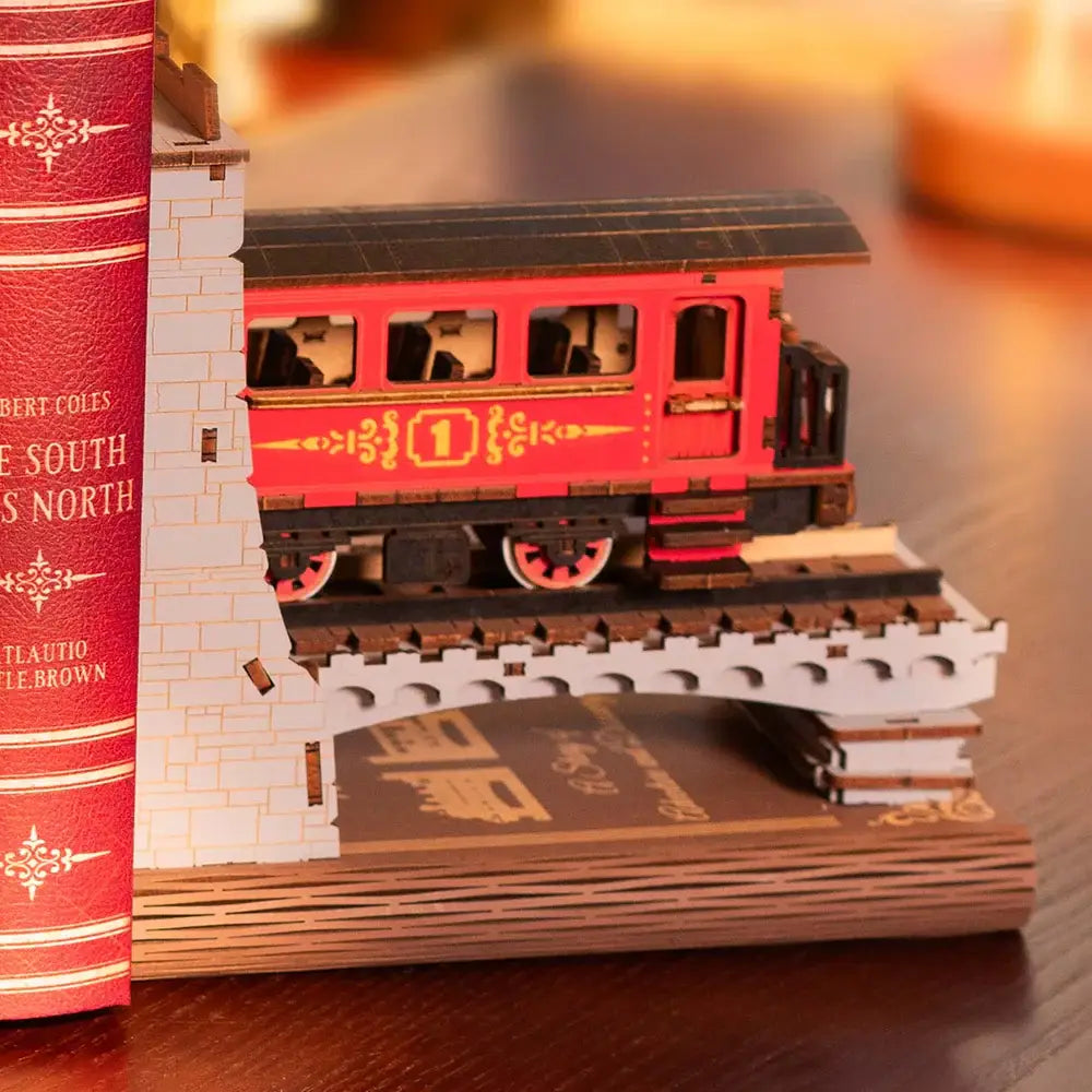 Century Train Rolife DIY Booknook Puzzles DIY Wooden