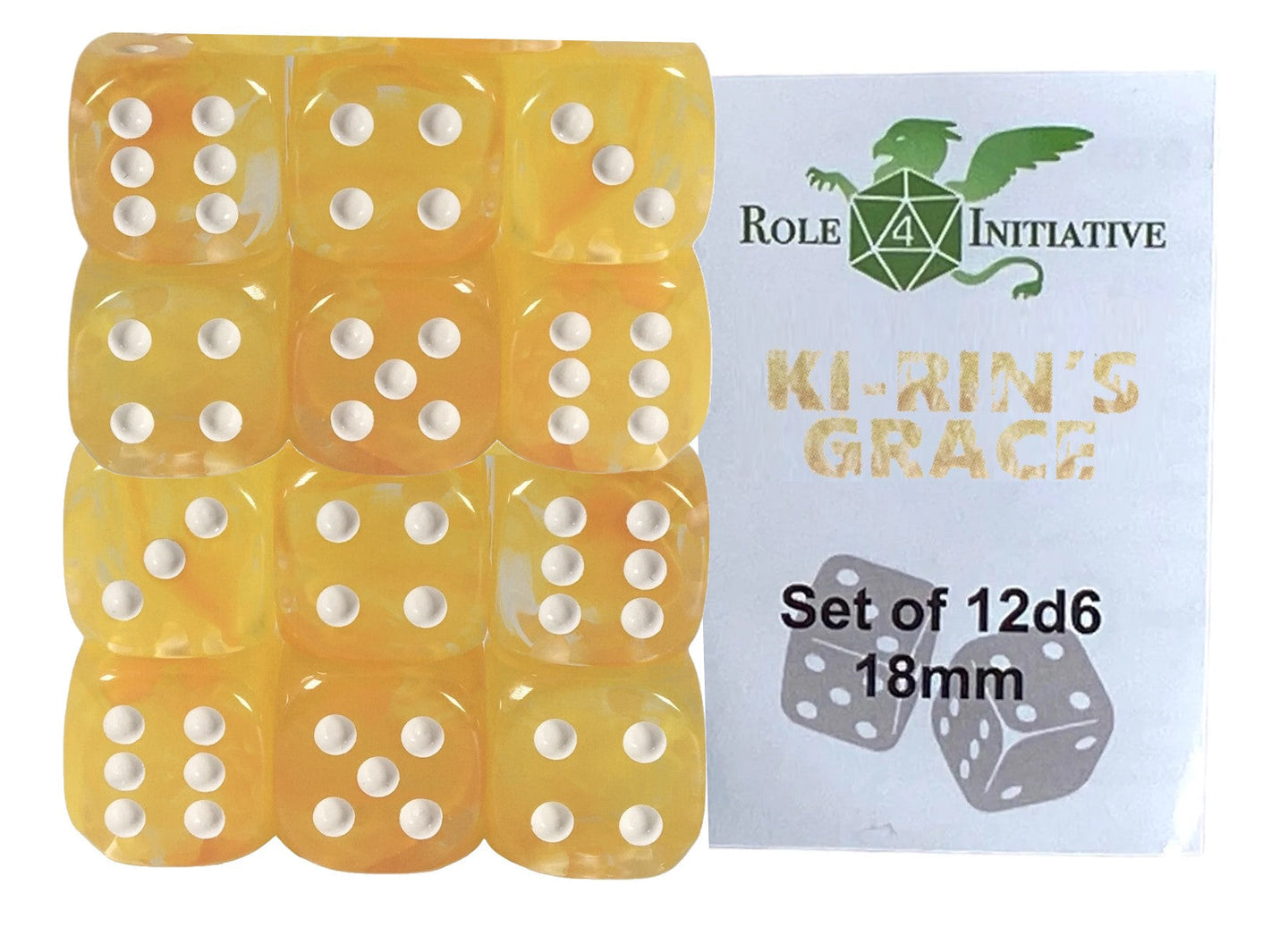 Diffusion Sets of 12d6 Pips 18mm Dice