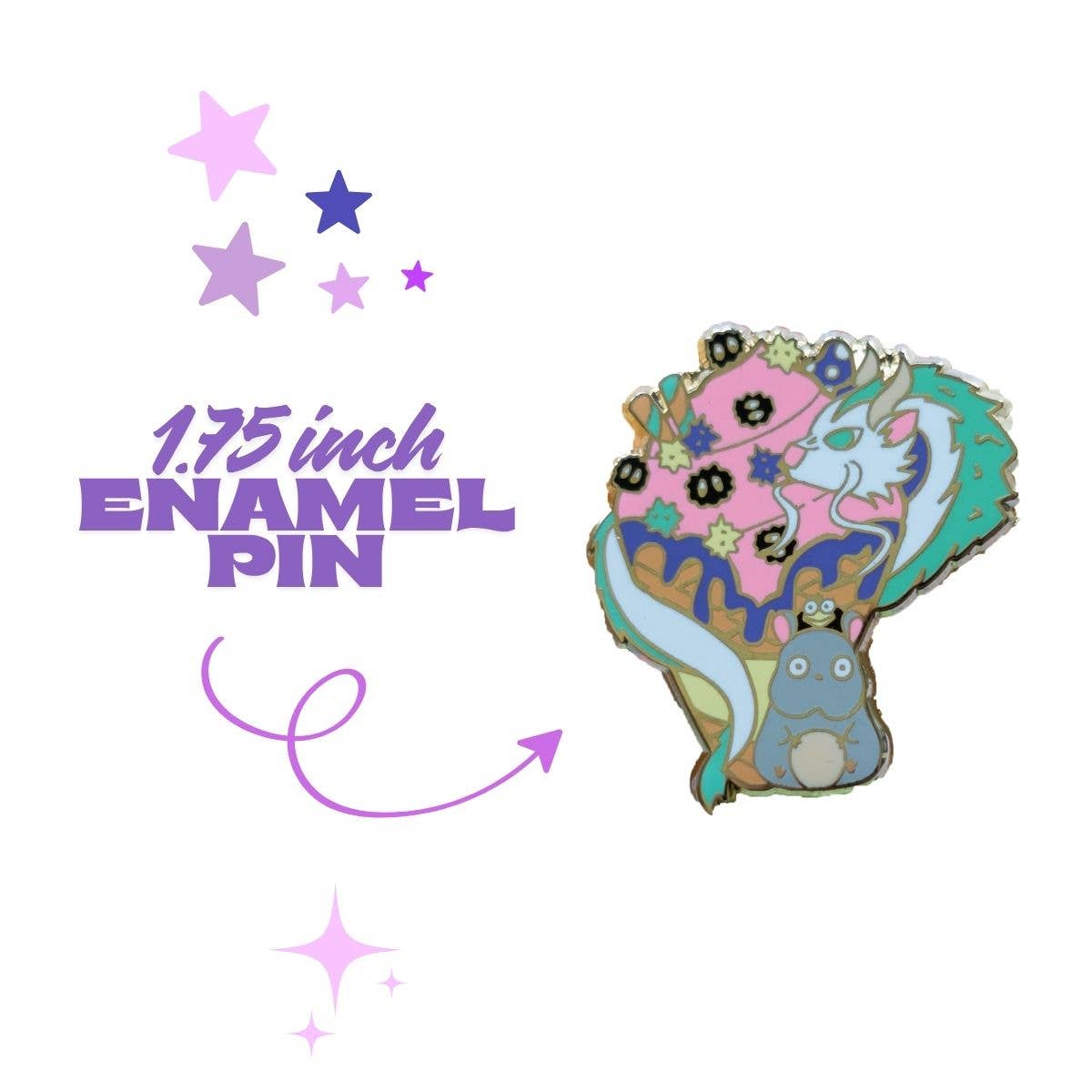 Studio Ghibli Spirited Away Ice Cream Enamel Pin