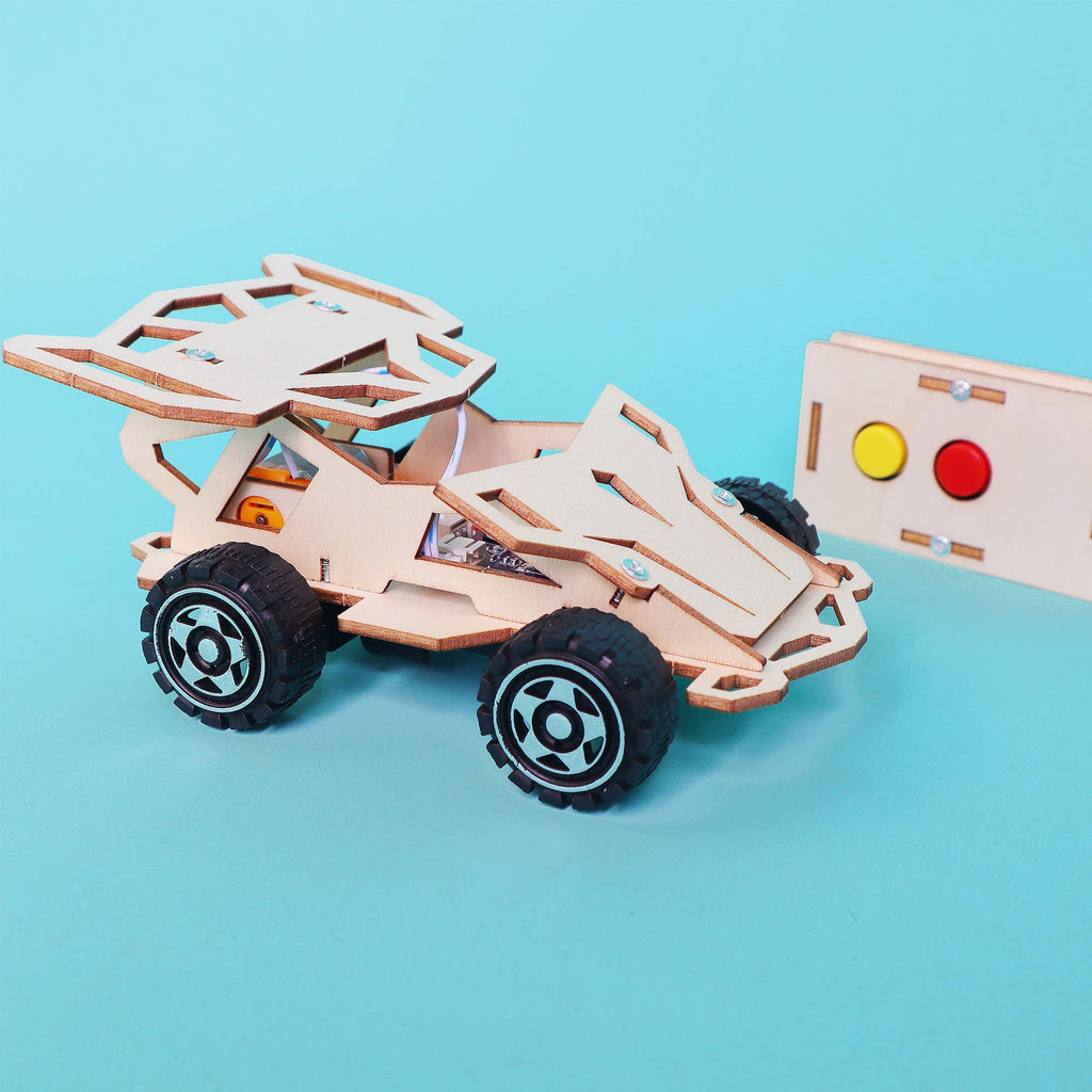Infrared Remote Controlled Car DIY Kit, Educational STEM Toy
