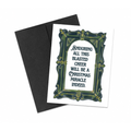 Sarcastic Dark Humor Christmas Miracle Notecard