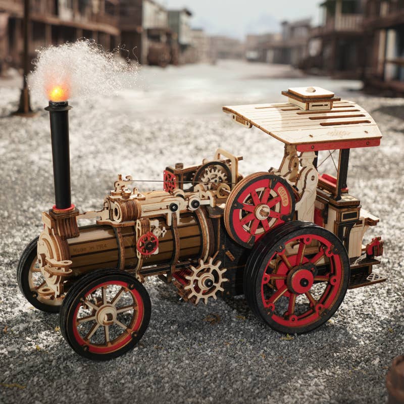 Steam Engine Mechanical Robotime Rokr DIY 3D puzzles