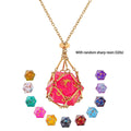 Mysticage Dice Chain with D20 - Gold Chain